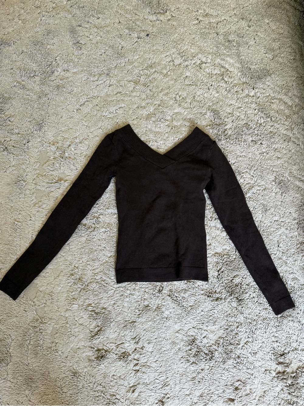 Brandy Melville Brown long sleeve Amira top new